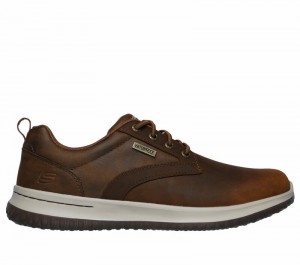 Zapatos Inteligentes Skechers Delson - Antigo Hombre Marrom | 712864WVK