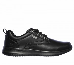 Zapatos Inteligentes Skechers Delson - Antigo Hombre Negros | 683795UEH
