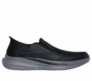 Zapatos Inteligentes Skechers Slip-ins Relaxed Fit: Slade - Cooper Hombre Negros | 402568PEM