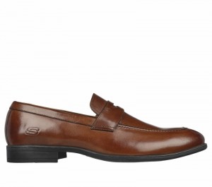 Zapatos Inteligentes Skechers Trentmore - Corinth Hombre Marrom | 328617EQI