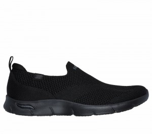 Zapatos Slip On Skechers Arch Fit Refine - Iris Mujer Negros | 263457RTD