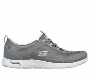 Zapatos Slip On Skechers Arch Fit Refine - Her Ace Mujer Grises Multicolor | 174683RUP