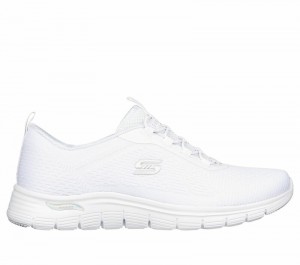 Zapatos Slip On Skechers Arch Fit Vista - Gleaming Mujer Blancos | 369152LTJ
