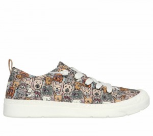 Zapatos Slip On Skechers BOBS Beyond - Pup Parade Mujer Marrom Multicolor | 601378BHA