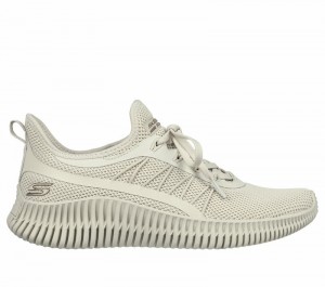 Zapatos Slip On Skechers BOBS Sport Geo - New Aesthetics Mujer Grises Marrom | 513062XPT