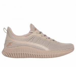 Zapatos Slip On Skechers BOBS Sport Geo - New Aesthetics Mujer Marrom | 804153RLN