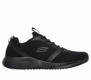 Zapatos Slip On Skechers Bounder Hombre Negros | 290813XVE