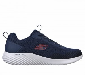 Zapatos Slip On Skechers Bounder - Intread Hombre Azul Marino | 523649EWU