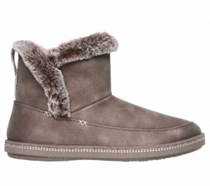 Zapatos Slip On Skechers Cozy Campfire - Fresh Breeze Mujer Grises Oscuro Marrom | 019328KVP