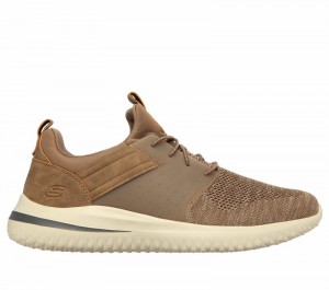 Zapatos Slip On Skechers Delson 3.0 - Cicada Hombre Kaki | 054287BQD