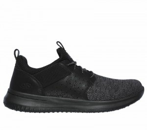 Zapatos Slip On Skechers Delson - Camben Hombre Negros | 638721BWG