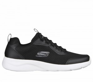 Zapatos Slip On Skechers Dynamight 2.0 - Setner Hombre Negros Blancos | 068497XDG