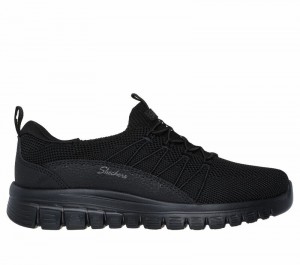 Zapatos Slip On Skechers Graceful - Picture Perfect Mujer Negros | 647201KAR