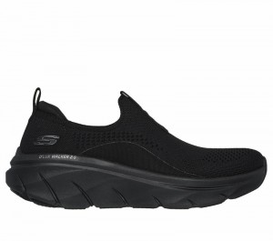 Zapatos Slip On Skechers Relaxed Fit: D'Lux Walker 2.0 - Bold State Mujer Negros | 703251XQJ