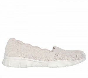Zapatos Slip On Skechers Seager - Higherself Mujer Beige | 758029HIC