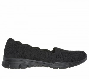 Zapatos Slip On Skechers Seager - Higherself Mujer Negros | 326814NLJ