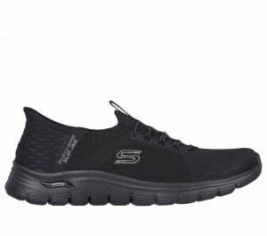 Zapatos Slip On Skechers Slip-ins: Arch Fit Vista - Aspiration Mujer Negros | 158672FPH