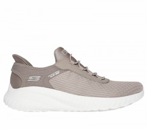 Zapatos Slip On Skechers Slip-ins: BOBS Sport Squad Chaos Mujer Grises Marrom | 352146PUC