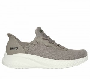 Zapatos Slip On Skechers Slip-ins: BOBS Sport Squad Chaos Mujer Grises Marrom | 978643EUK