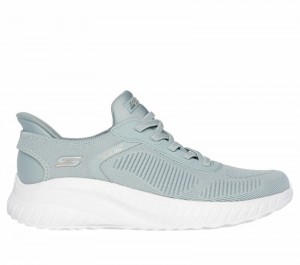 Zapatos Slip On Skechers Slip-ins: BOBS Sport Squad Chaos Mujer Verde Oliva | 196350PWB