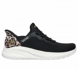 Zapatos Slip On Skechers Slip-ins: BOBS Sport Squad Chaos - Seize The Hour Mujer Negros | 278459ECQ