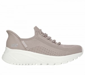Zapatos Slip On Skechers Slip-ins: BOBS Sport Sparrow 2.0 - Lucky Run Mujer Grises Marrom | 306958FIJ