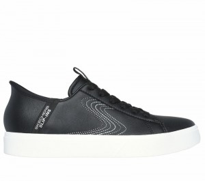 Zapatos Slip On Skechers Slip-ins: Eden LX - Royal Stride Mujer Negros Blancos | 760184HJY