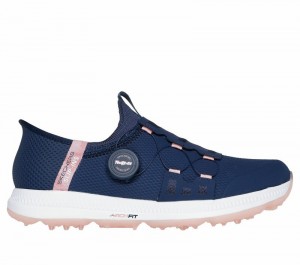 Zapatos Slip On Skechers Slip-ins: GO GOLF Elite 5 - Slip 'In Mujer Azul Marino Rosas | 793405SFO