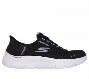 Zapatos Slip On Skechers Slip-ins: GO WALK Flex - Clear Creek Mujer Negros Morados | 016893SNL