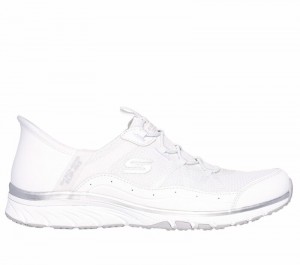 Zapatos Slip On Skechers Slip-ins: Gratis Sport - Leisurely Mujer Blancos Plateados | 106842VFY