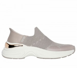 Zapatos Slip On Skechers Slip-ins: Hazel - Priya Mujer Grises Marrom Dorados | 374265YNI