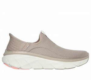 Zapatos Slip On Skechers Slip-ins RF: D'Lux Walker 2.0 Mujer Grises Marrom Coral | 386291LIU