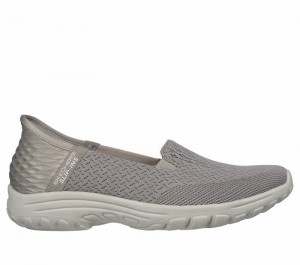 Zapatos Slip On Skechers Slip-ins RF: Reggae Fest 2.0 - Guiding Mujer Grises Marrom | 738924XYH
