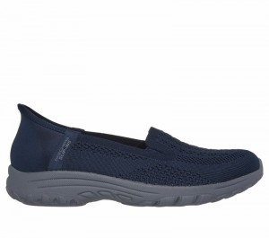 Zapatos Slip On Skechers Slip-ins: Reggae 2.0 - Sunny Sky Mujer Azul Marino | 486137KTM