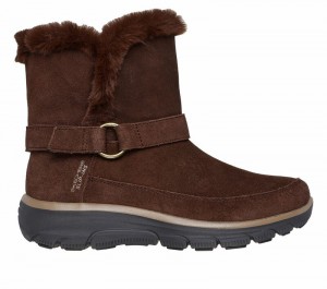 Zapatos Slip On Skechers Slip-ins Relaxed Fit: Easy Going - Dreamers Luxe Vibes Mujer Chocolate | 389456OVY