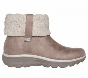 Zapatos Slip On Skechers Slip-ins Relaxed Fit: Easy Going - Cozy Weather 2 Mujer Grises Marrom | 019254UEH