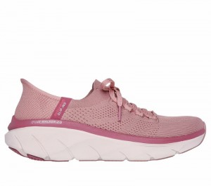 Zapatos Slip On Skechers Slip-ins Relaxed Fit: D'Lux Walker 2.0 - Thrill Movement Mujer Morados Oscuro | 196083XKC
