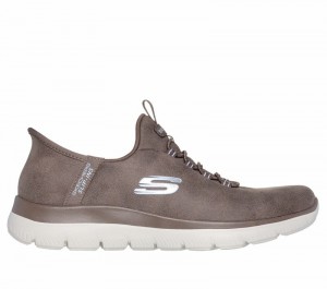 Zapatos Slip On Skechers Slip-ins: Summits - Unknown Trail Mujer Marrom | 051342AZO