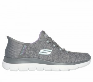 Zapatos Slip On Skechers Slip-ins: Summits - Dazzling Haze Mujer Grises Multicolor | 658930QSD