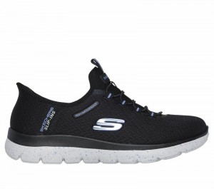 Zapatos Slip On Skechers Slip-ins Waterproof: Summits - Best Choice Mujer Negros Azules Claro | 491562LMI