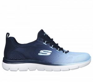 Zapatos Slip On Skechers Summits - Bright Charmer Mujer Azul Marino | 029761DWH