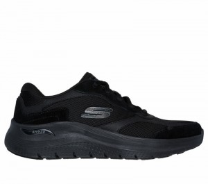 Zapatos con Cordones Skechers Arch Fit 2.0 - The Keep Hombre Negros | 865324MSF