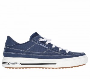 Zapatos con Cordones Skechers Arch Fit Arcade - Arcata Mujer Azul Marino | 583027XSJ