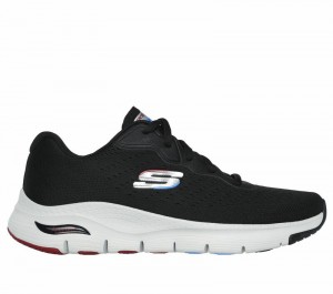 Zapatos con Cordones Skechers Arch Fit Hombre Negros | 854271NLQ