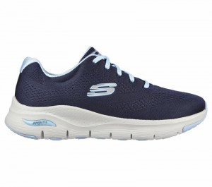 Zapatos con Cordones Skechers Arch Fit - Big Appeal Mujer Azul Marino Azules Claro | 951602UOB