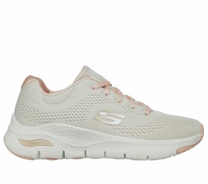 Zapatos con Cordones Skechers Arch Fit - Big Appeal Mujer Beige Coral | 896270DXP