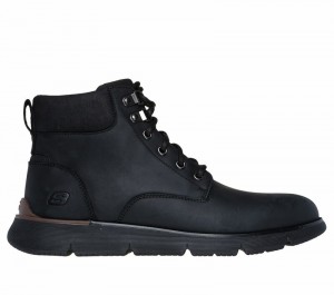 Zapatos con Cordones Skechers Augustino - Cobb Hombre Negros | 435267YHM