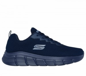 Zapatos con Cordones Skechers BOBS Sport B Flex - Chill Edge Hombre Azul Marino | 602591VZG