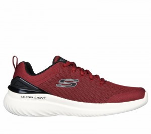 Zapatos con Cordones Skechers Bounder 2.0 - Nasher Hombre Vino Negros | 371582NMI