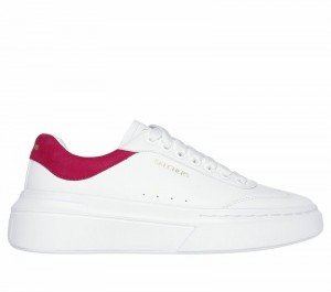 Zapatos con Cordones Skechers Cordova Classic Mujer Blancos Fucsia | 629713VYG